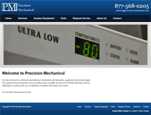 Tablet Screenshot of precision-mechanical.com